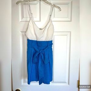 White and Denim Romper